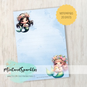 Dulces Sirenas / Papeles de Notas / Carta / Escritura / Hojas de Papel