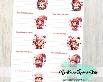 Valentine Gnomes PDT-stickerlabels