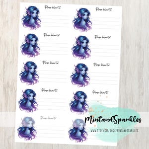 Celestial Mermaid PDT Stickerlabels