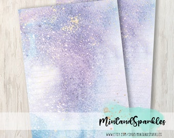 Galaxy Splatter Brief schrijfpapiervellen