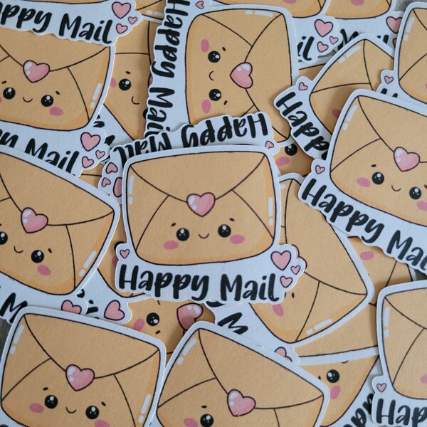 Happy Mail Stickers Etsy