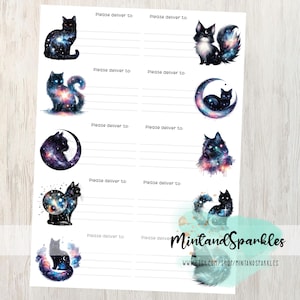 Galaxy Cats PDT Stickerlabels