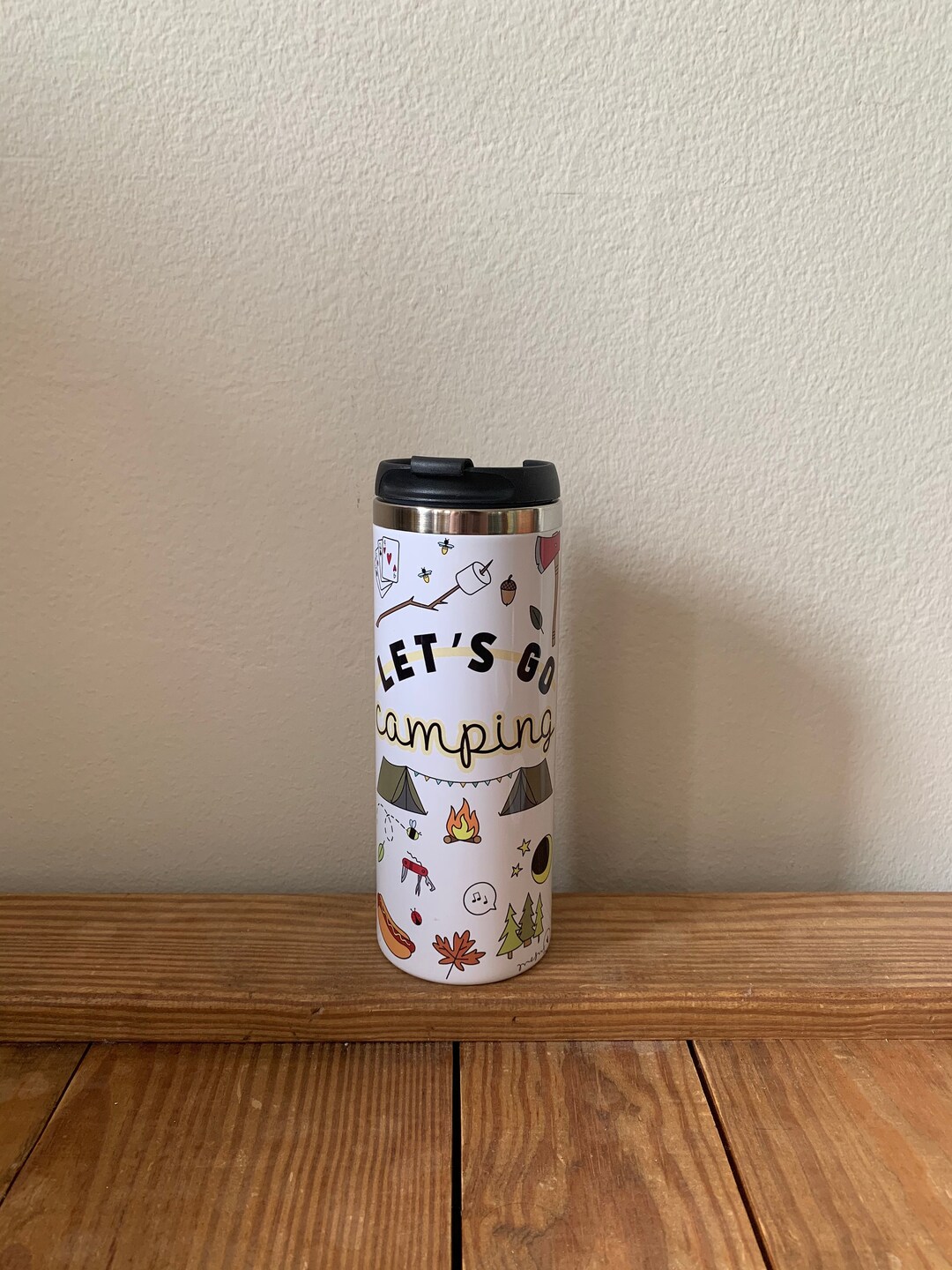 Let's Go Camping Travel Mug Camping Coffee Mug Etsy