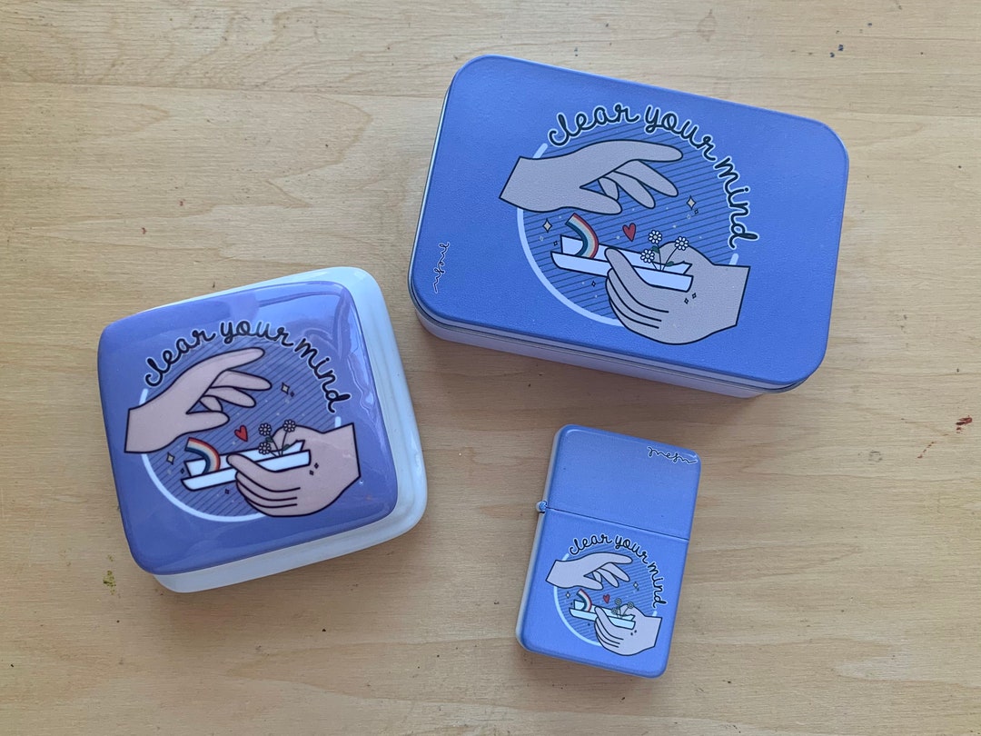 Clear Your Mind Stash Kit Smoking Kit Smoking Accessories Etsy