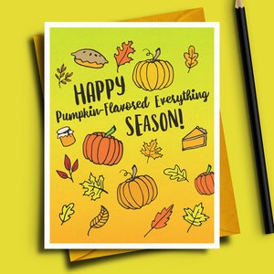 Hello Fall Clipart autumn clip art, autumn illustrations, commercial license, fall leaves, pumpkin clipart, instant download, fall design image 2