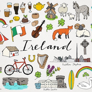 Imágenes Prediseñadas de Irlanda: imágenes prediseñadas de ciudades y países, ilustraciones de Dublín, imágenes prediseñadas irlandesas, imágenes prediseñadas del Día de San Patricio, recursos de viajes y lugares emblemáticos