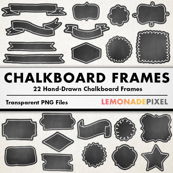 Chalkboard Frames Clipart Hand Drawn Clipart, Hand Drawn Frames, Doodle  Borders, Wedding Clipart, Party Clipart, Diy Design, Label Clipart - Etsy