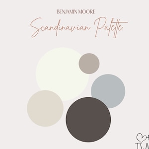 Scandinavian Paint Color Palette: Whole Home Nordic Decor (Digital Download)