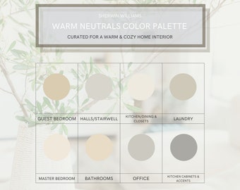 White Paint Color Palette, Sherwin Williams Neutral Cabinet Paint Colors, Neutral Home Decor, Neutral Home Interior Paint Colors for Home