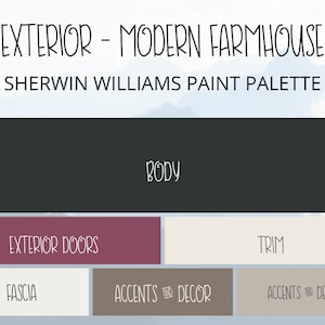Exterior Black & White Farmhouse Paint Colors, Modern Farmhouse House Exterior Paint Color Scheme, Exterior White Paint, Exterior Black Home