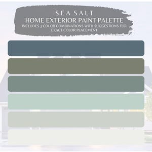 Exterior Coastal Paint Colors, Beach House Exterior Paint Color Collection, Exterior Lake House Paint Color, Exterior Paint Color Whole Home