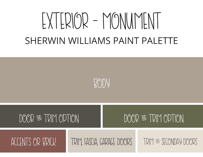 Exterior Rustic Paint Colors Rustic Earthy Exterior Paint Etsy
