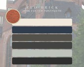 Red Brick Exterior Paint Color Palette: Whole Home Scheme (Digital Download)