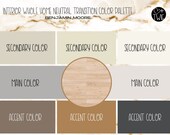 Neutral Home Interior Paint Palette: 8 Benjamin Moore Colors (Digital Download)
