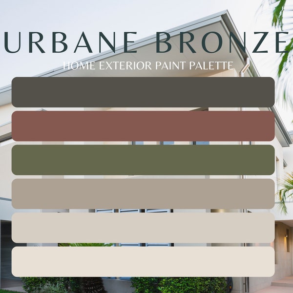 Exterior Rustic Paint Colors, Rustic Earthy Exterior Paint Color Collection, Exterior Paint Palette, Exterior Paint Color Whole Home