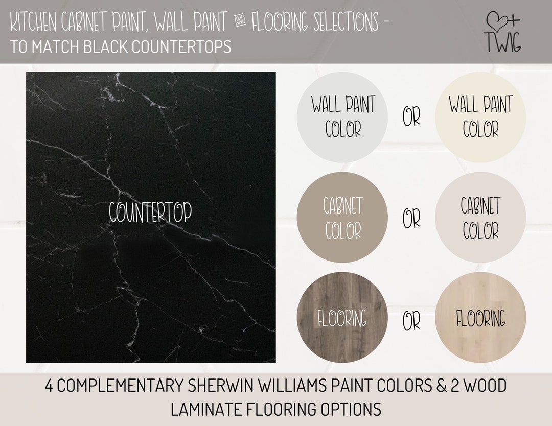 KITCHEN Paint Palette Goes With Black Countertops