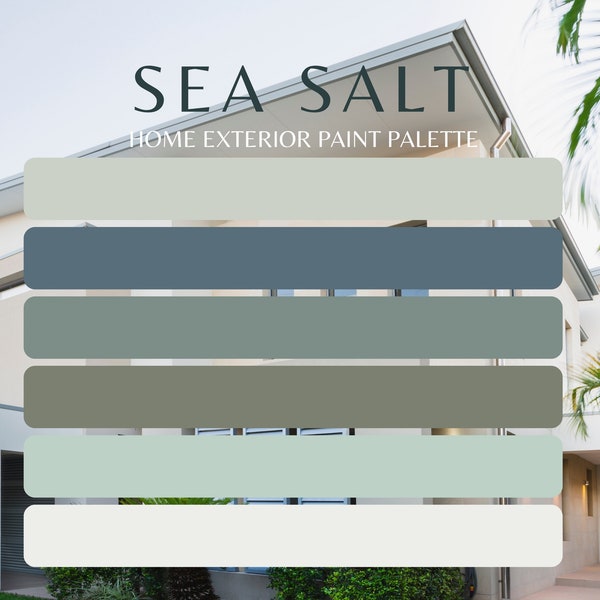 Exterior Coastal Paint Colors, Beach House Exterior Paint Color Collection, Exterior Lake House Paint Color, Exterior Paint Color Whole Home