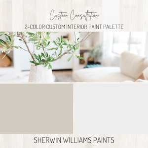 Custom Interior Paint Color Palette, Custom Interior Design, 2-Color Custom Interior Paint Package, Interior Paint Color Consultation
