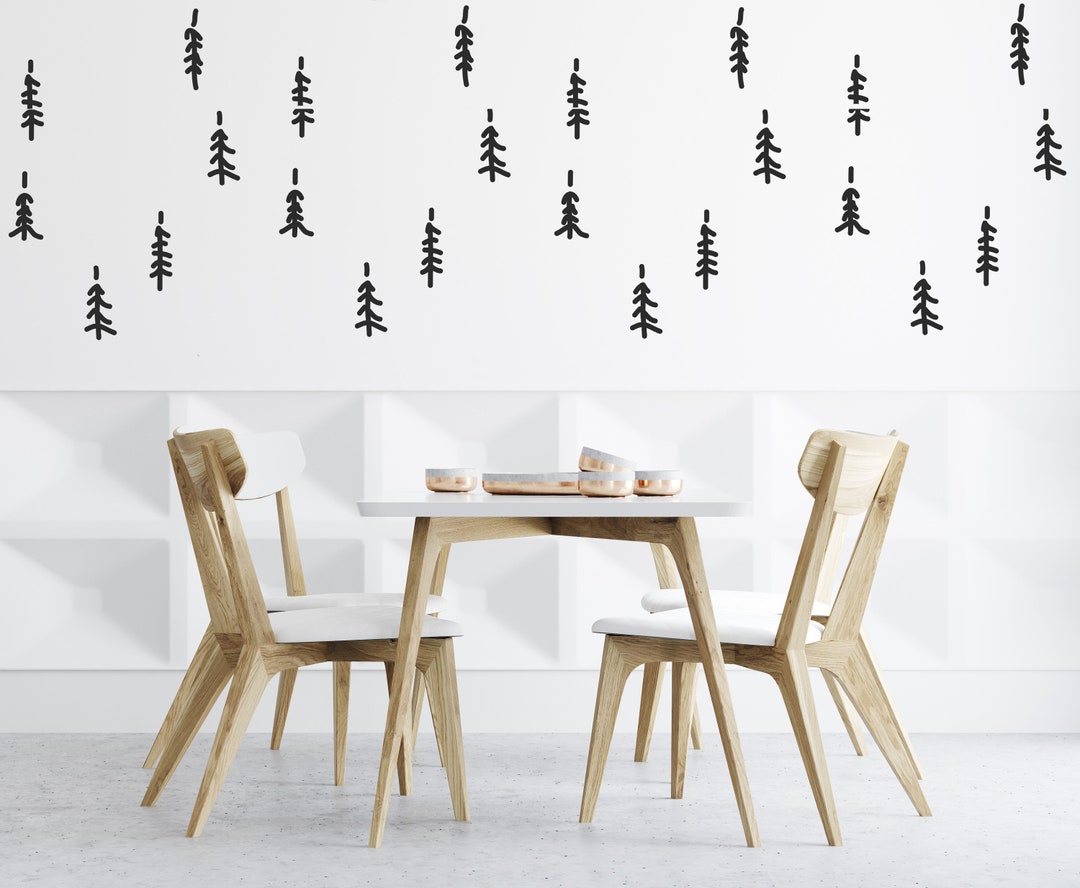 Nordic Wallpaper Wall Stencil Scandinavian Wall Farmhouse - Etsy