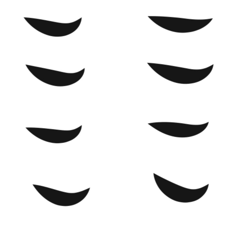 Half Moon Stencil Medium Wall Stencil Modern Hand Drawn Wall - Etsy