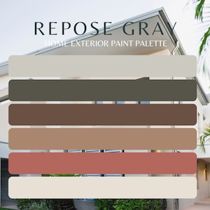 Erdige moderne Außenfarben-Palette: Southwest Adobe Colors (Digitaler Download)