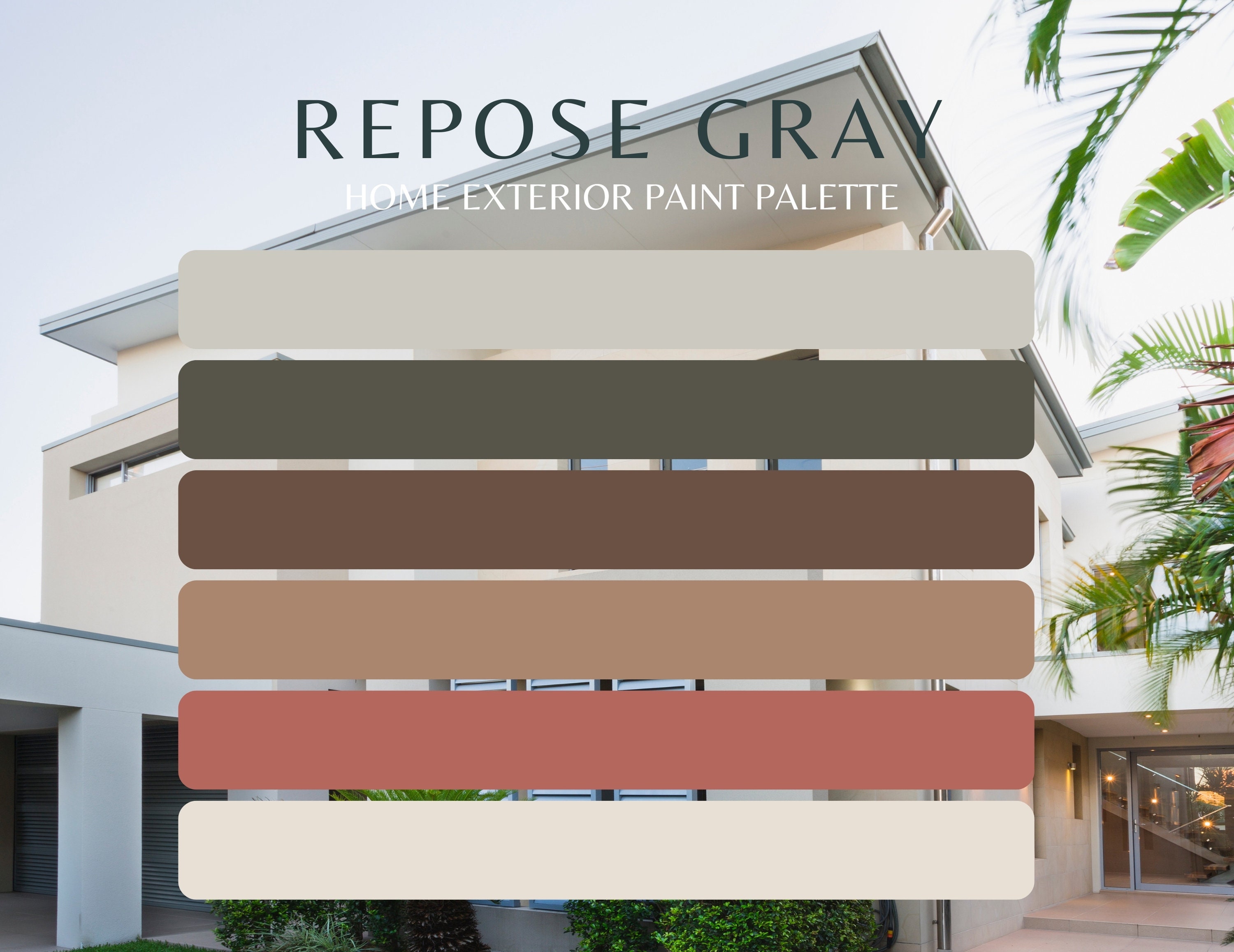 Paleta de pintura exterior moderna y terrosa: Colores de Adobe del suroeste  (Descarga digital) - Etsy México, image size:3000x2317