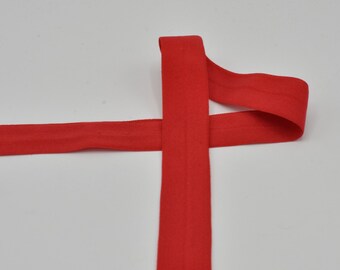 1 m de biais coton largeur du biais : 18 mm Rouge uni