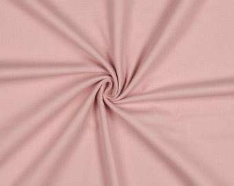 Cotton flannel 'UNI' old pink