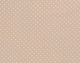 Tissu Mousseline Double Gaze Mille Fleurs Beige