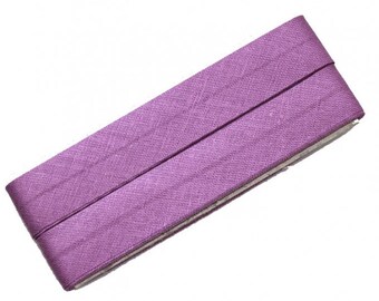 Larghezza della rilegatura in sbieco di cotone da 1 m: 30 mm tinta unita viola