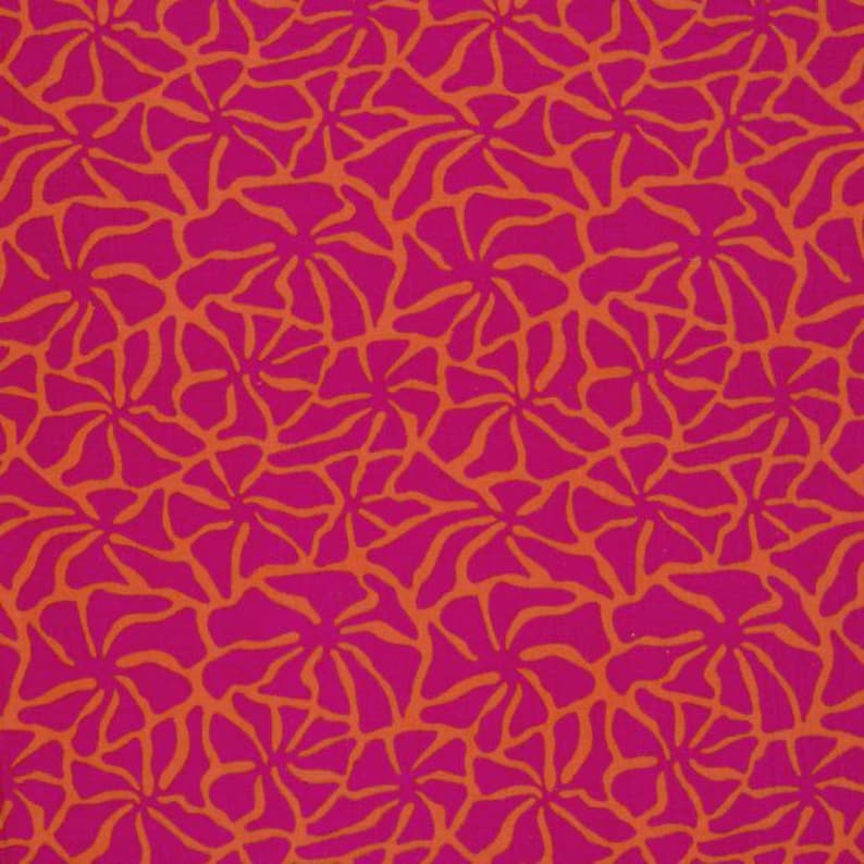 Muslin Fabric Double Gauze 'ABSTRAKT' Pink Orange image 4