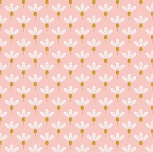 Cotton Flowers & Graphic Light Pink