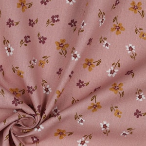 Cotton Flowers Dusty Pink