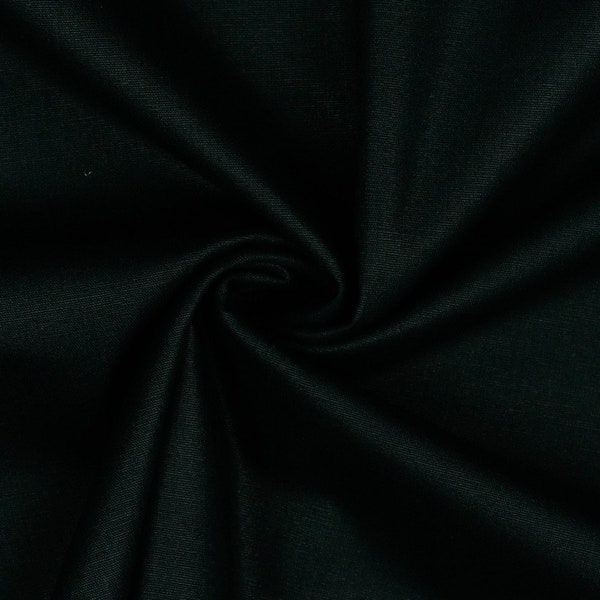 Coton uni noir