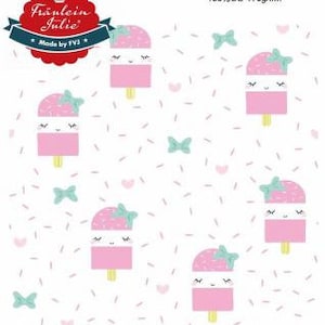 Muslin Miss by Julie Fabric Double Gauze Ice Cream in Style White