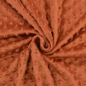 Microfiber Plush 'MINKY' Dots Terracotta