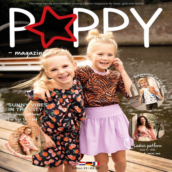 Poppy  Edition 22  Schnittmusterheft  Boys and Girls patterns  Gr.: 56 - 164