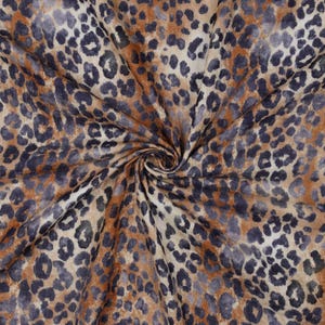 REST!!! 49 Cm Muslin Fabric Double Gauze 'ANIMAL SKIN' Digital