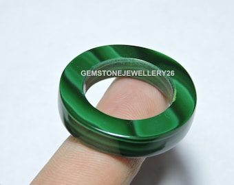 1 Piece Natural Malachite Smooth Polished Band / Malachite Made Band / Malachite Jewellery