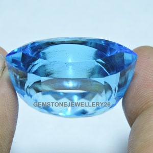 1 stuk Sky Blue Quartz Faceted Marquise / Eye Shaped Ring / Gemstone Made Ring / Eye Shaped Top / Gemstone Sieraden / Gift