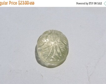 25% OFF 25 Percent OFF 15 Carats Beautiful AAA Genuine Lemon Quartz Hand Carved Gemstone Size 18*15 Mm