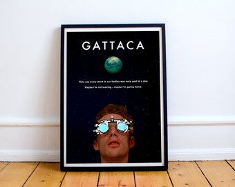 Movie Posters// Gattaca (1997) // Second Poster// Ethan Hawke// Uma Thurman// Jude Law// Science Fiction// Cult film