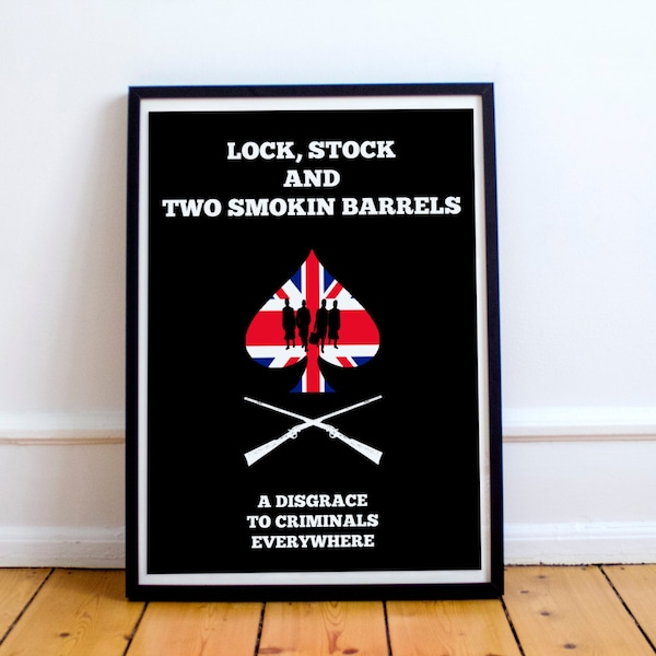 Film Posters// 'Lock, Stock and Two Smokin Barrels' (1998)// Guy Ritchie// British Mob// Brit Movies// Jason Statham// Neo-noir
