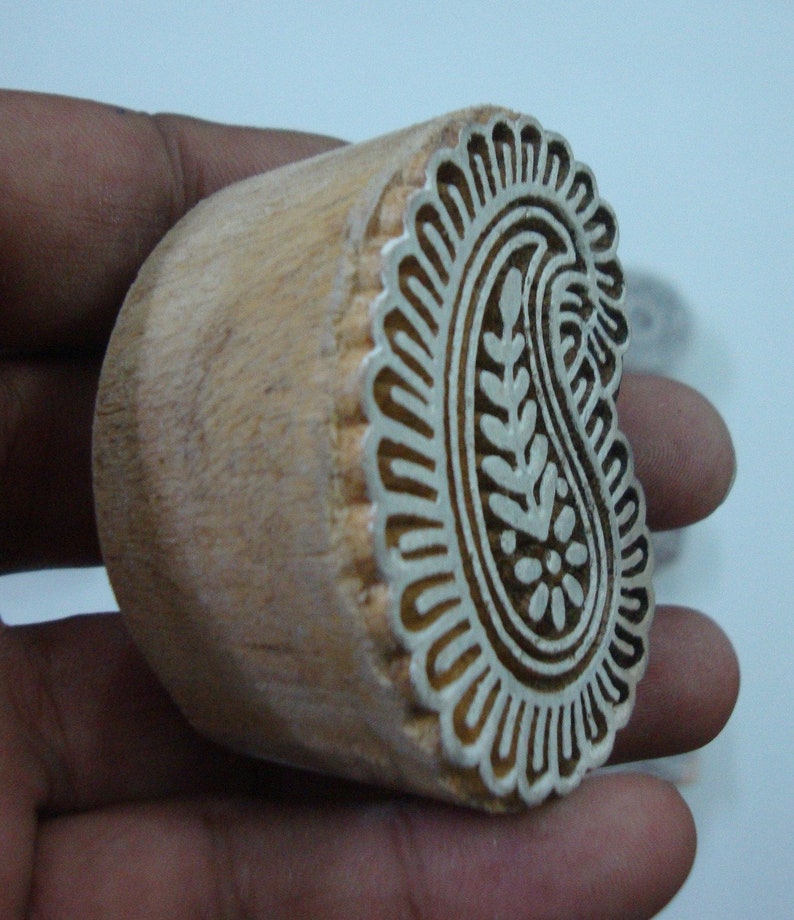 Paper Stamping Craft Pottery 12 Pieces Assorted Blocks Indian Wood Printing Stamps Fabric Block Printing Textile