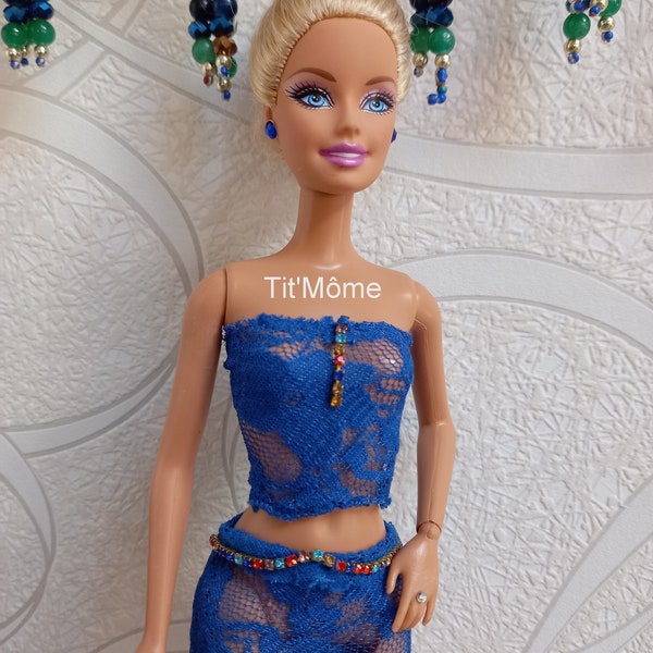 Ensemble shorty et bustier en dentelle pour Barbie/sous vêtements Barbie/vêtements Barbie/lingerie Barbie