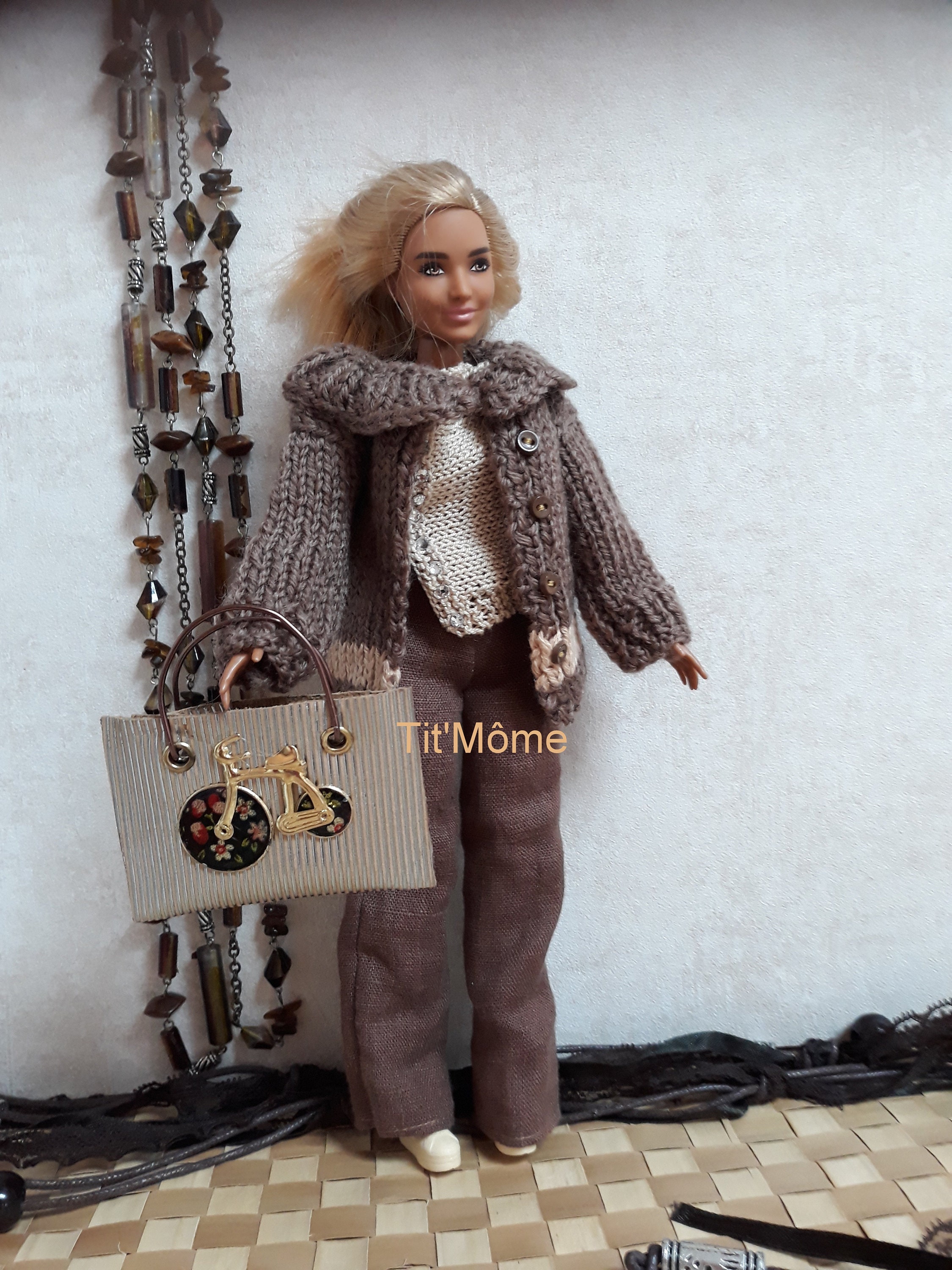 Buy Pants Top Jacket and Handbag for Curvy Round Barbie Online in India -  Etsy