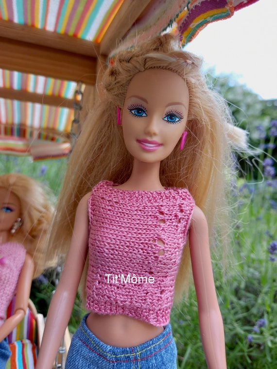 Barbie Doll Shorts and Tops barbie Jeans Shorts barbie Bustier barbie Cotton Yarn Top barbie Summer Fashion barbie Clothes unique Designs Etsy Australia