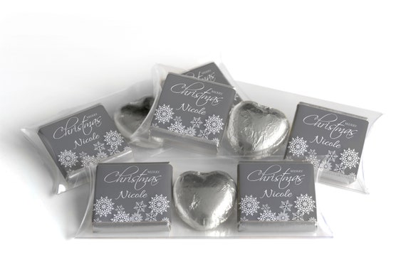 Christmas Chocolate Trio - Personalised Favours - Neapolitan Chocolates & Chocolate Heart - V8
