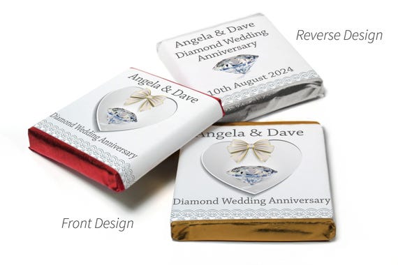 Diamond wedding anniversary gifts - neapolitan chocolates - 60th wedding anniversary gifts  v1