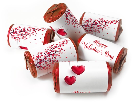 Valentines Day Favours - Love Heart Sweets with Inner Foil choices - Valentine V2